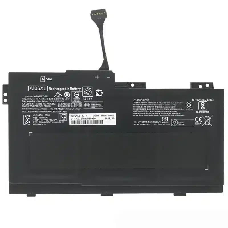 HP AI06XL バッテリー激安販売
