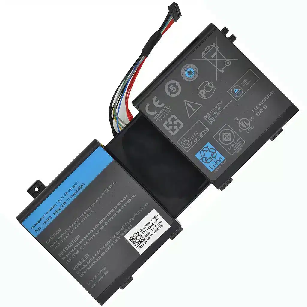 高品質のDell Alienware M17X R5 M18x R3 互換バッテリー 2F8K3 KJ2PX G33TT