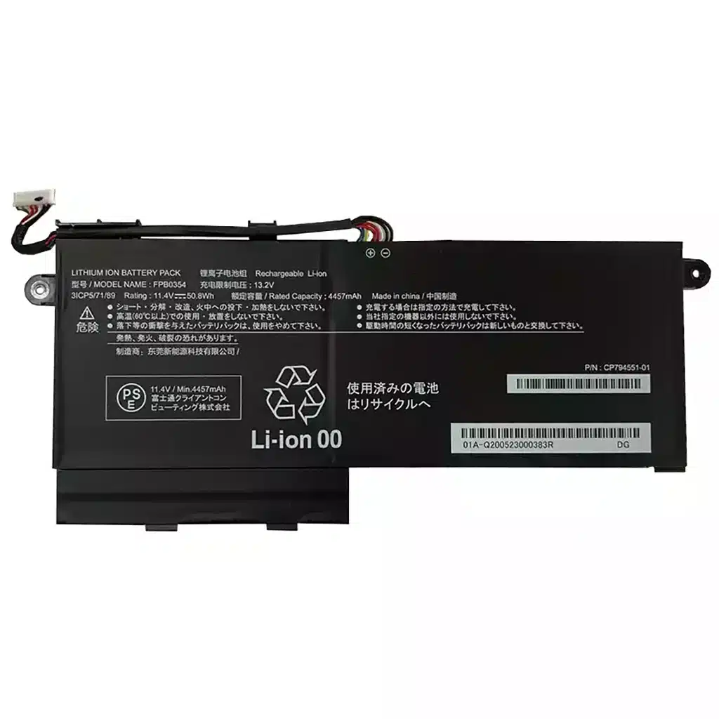 富士通 Fujitsu Lifebook TH77/E3 TH78/E3 WT1/E3 交換用内蔵バッテリー