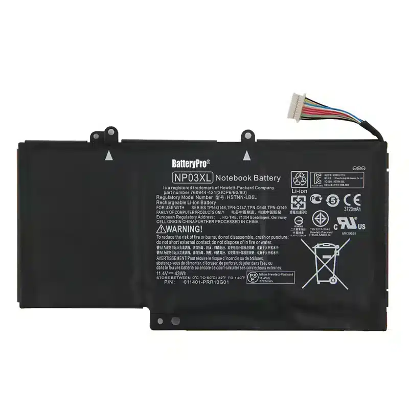 高品質のHP 767068-005 761230-005 60944-421 互換バッテリー