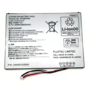 高品質のFujitsu ARROWS Tab FAR75A 交換用バッテリー CA54310-0034 FARBP101 FPCBP346 バッテリーの高性能で長持ち