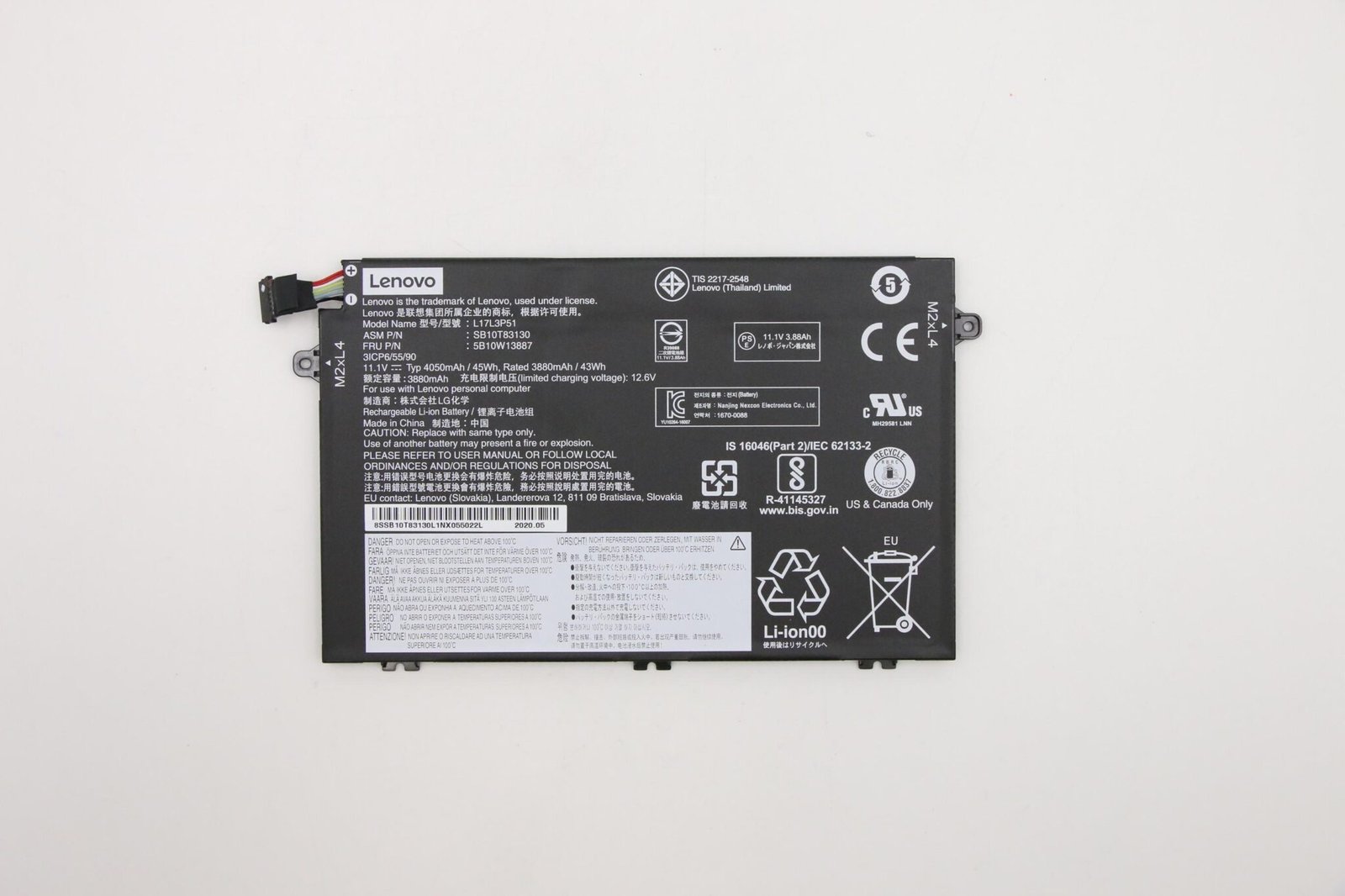 ThinkPad E14 Gen 1 内蔵バッテリー交換ガイド