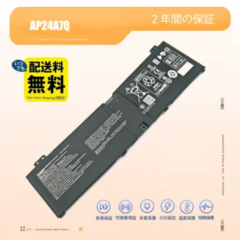 76WH ACER AP24A7Q ノートPCバッテリー大容量