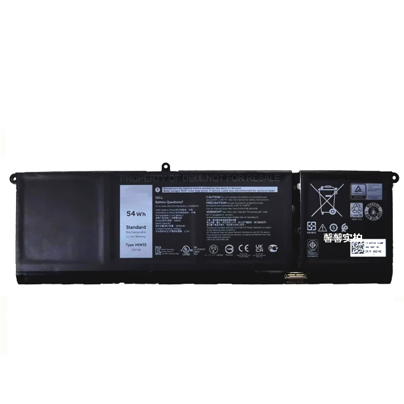 高品質のDell V6W33 互換バッテリー 54Wh 15V