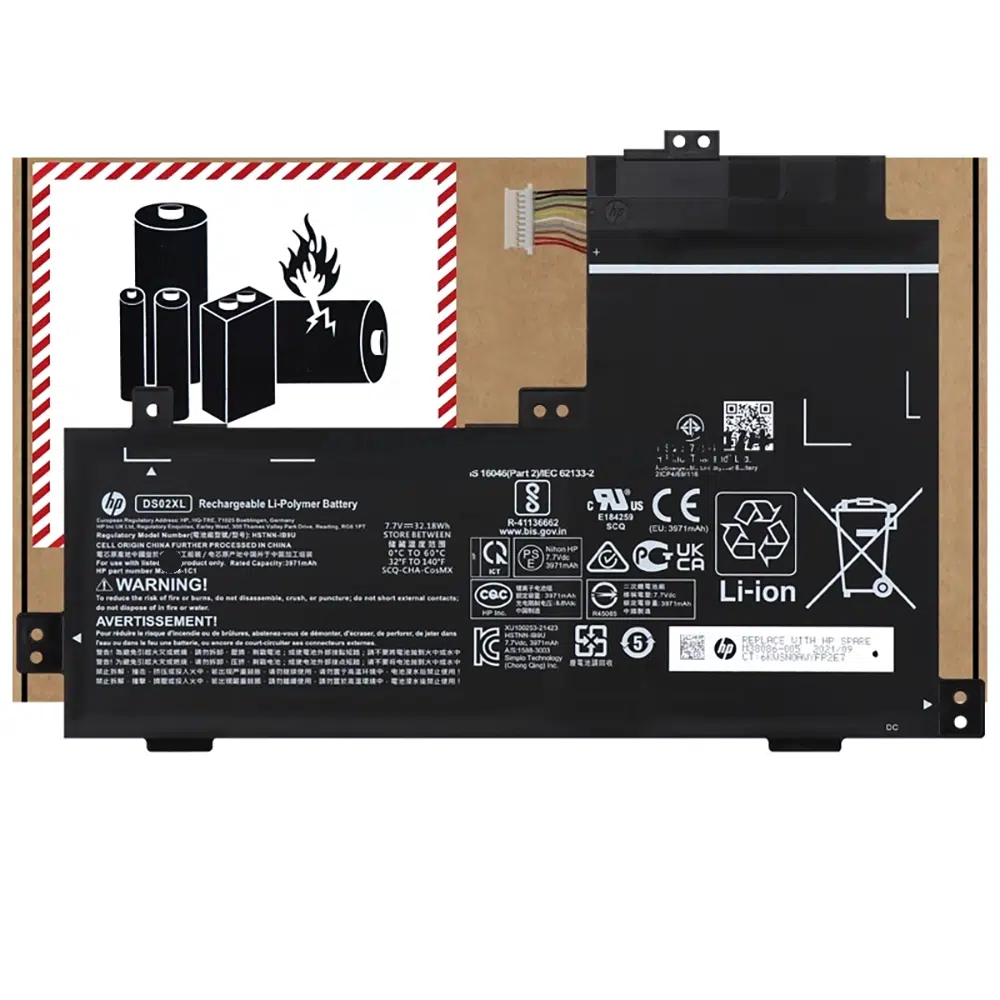 DS02XL バッテリー|高品質 HP バッテリー 3971mAh 7.7V - 画像 (2)